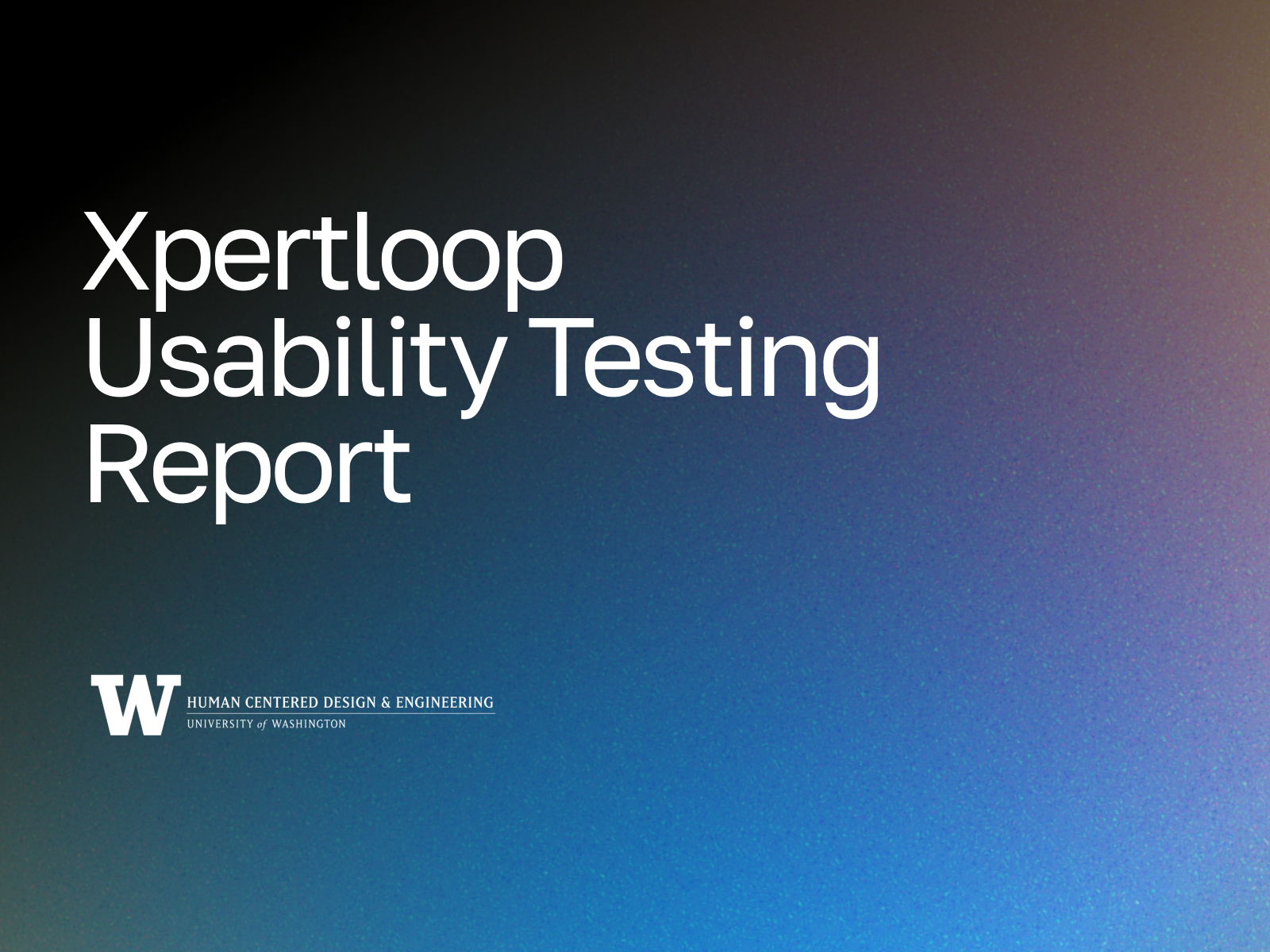 Xpertloop Usability Testing